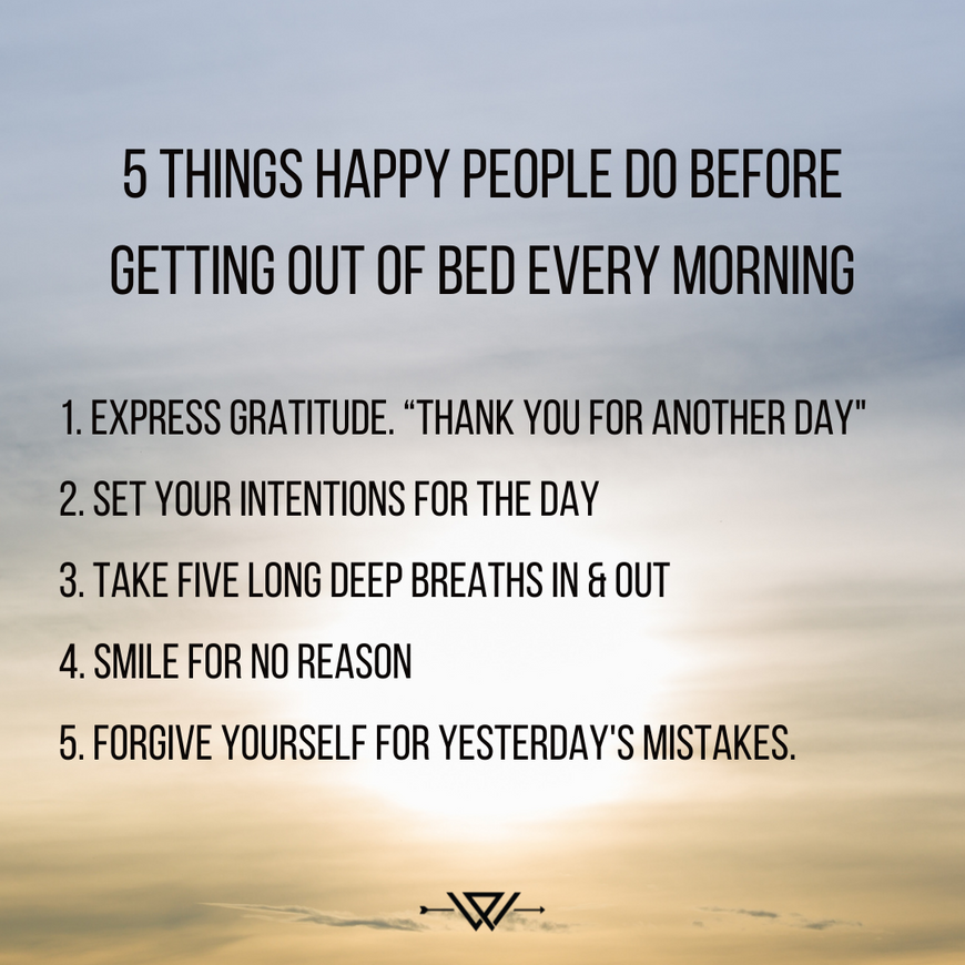 5 Things Happy People Do Before Getting Out Of Bed Every Morning