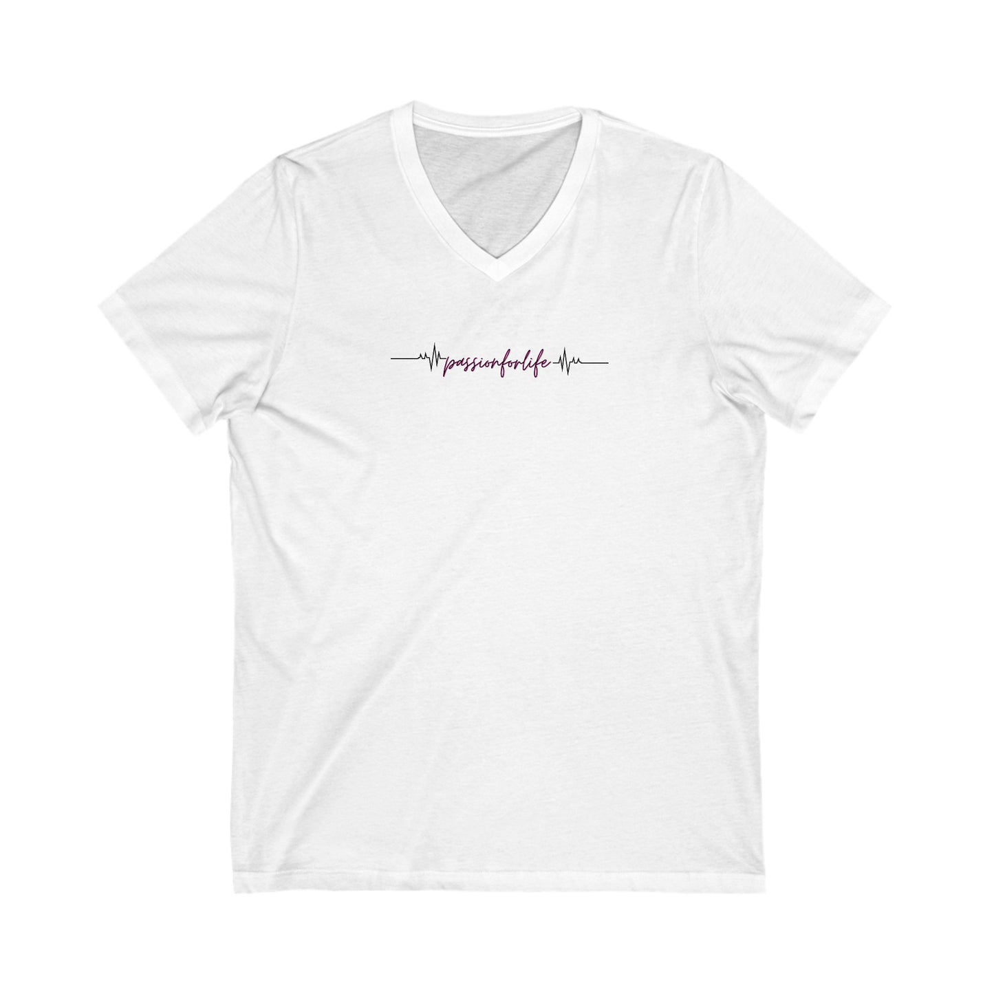 Passion for Life Women's  V-Neck Tee Printify