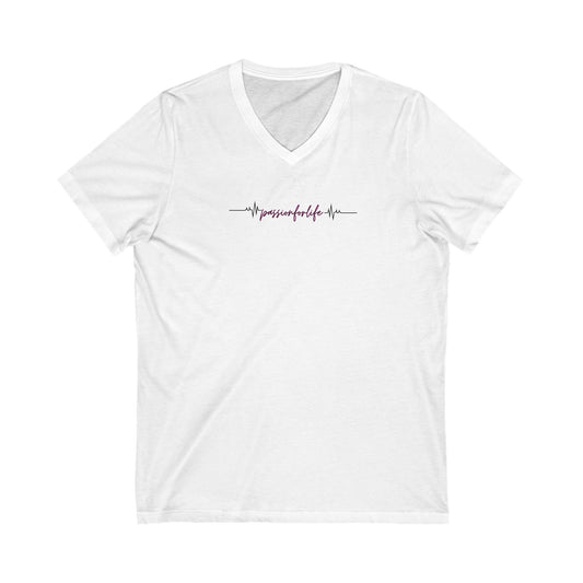 Passion for Life Women's  V-Neck Tee Printify