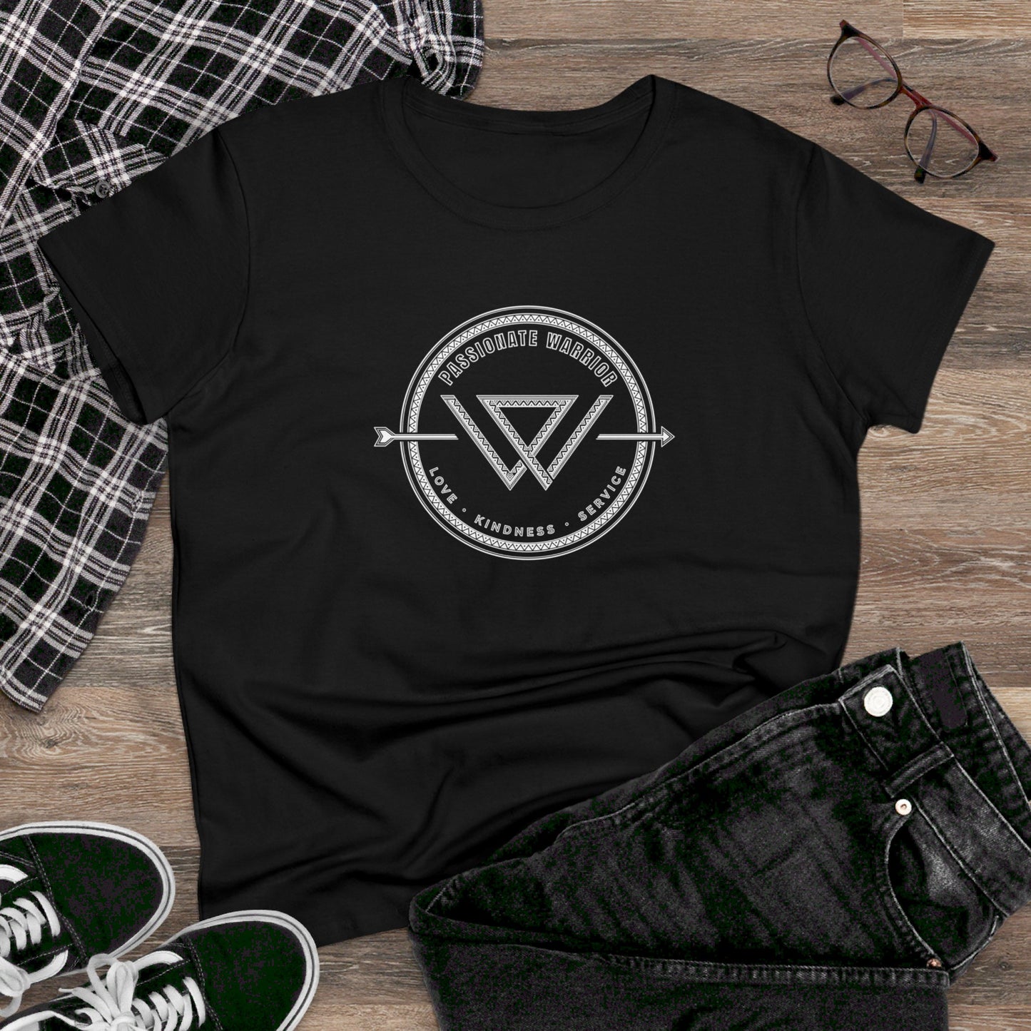 Passionate Warrior Women's Tribal Cut Tee Printify