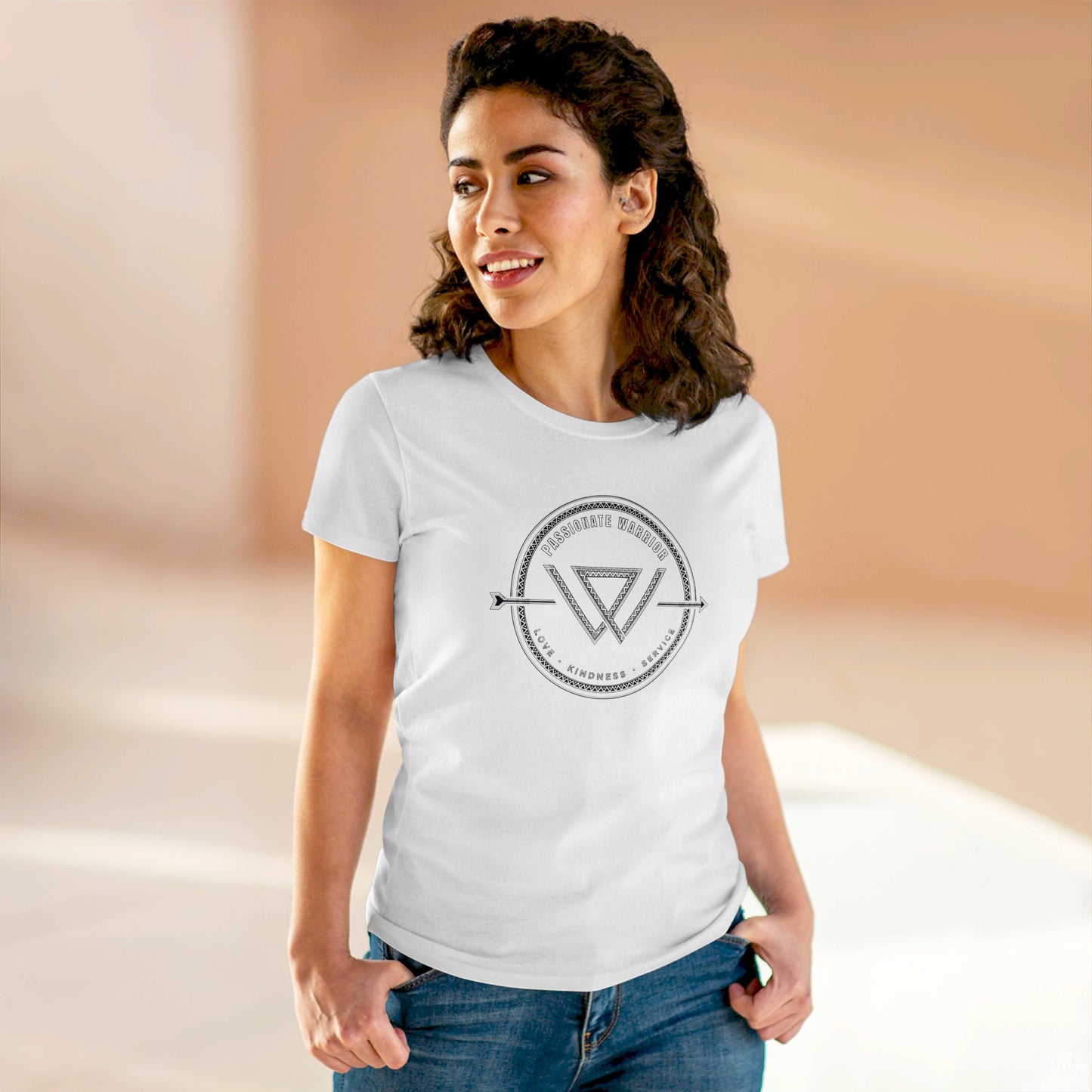 Passionate Warrior Women's Tribal Cut Tee Printify