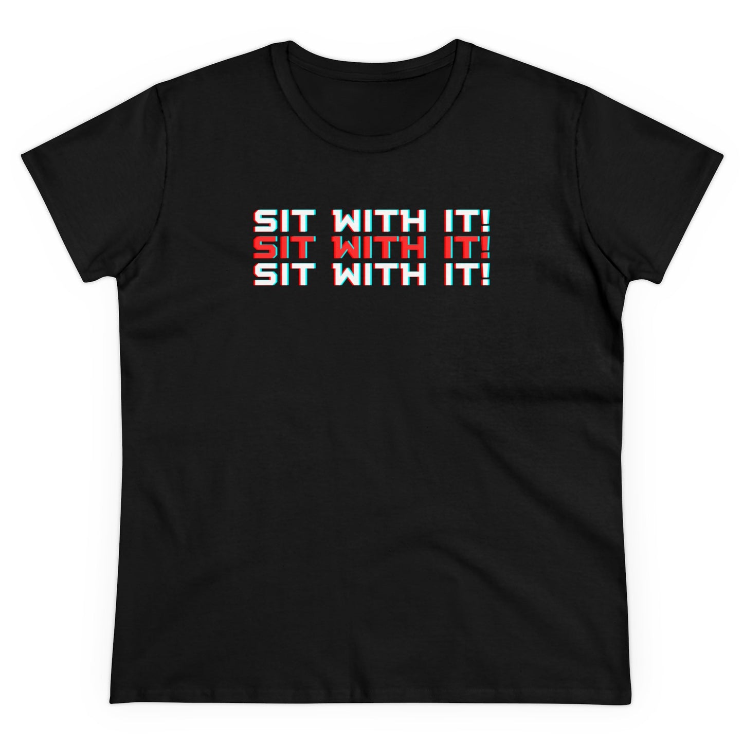 Sit with it tshirt black