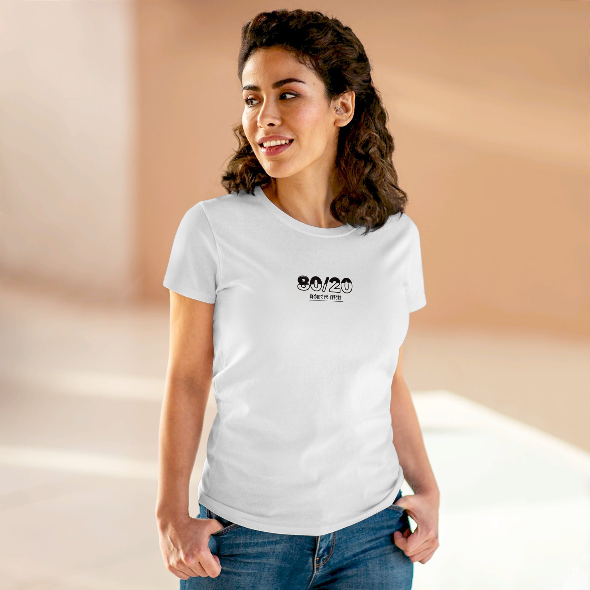 80/20: Results vs. Effort Women's Tee Printify