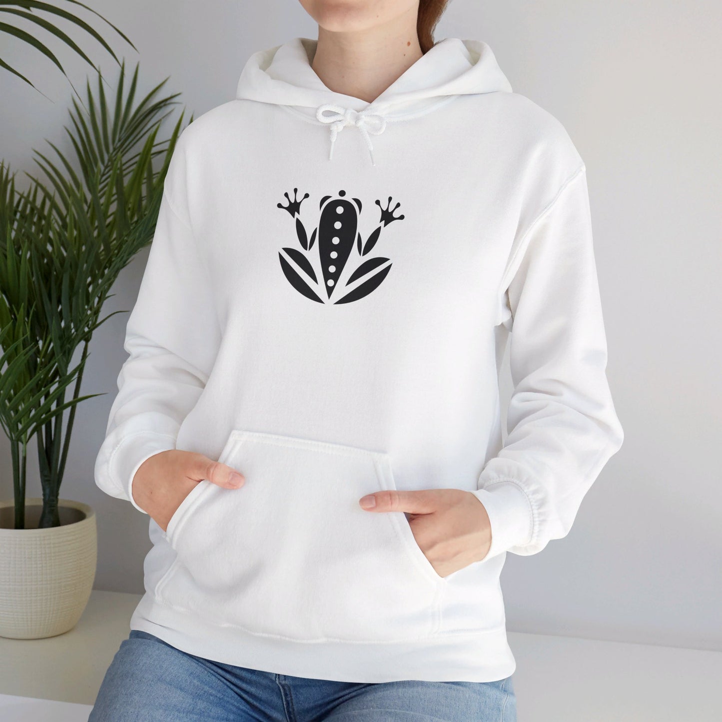 Kambo Warrior Frog Symbol Unisex Hoodie Printify