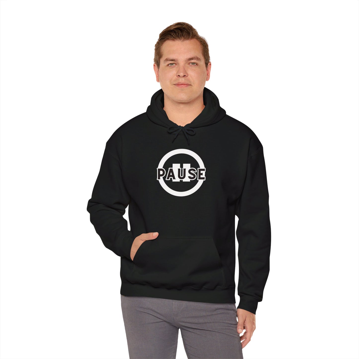 Pause Hoodie Printify