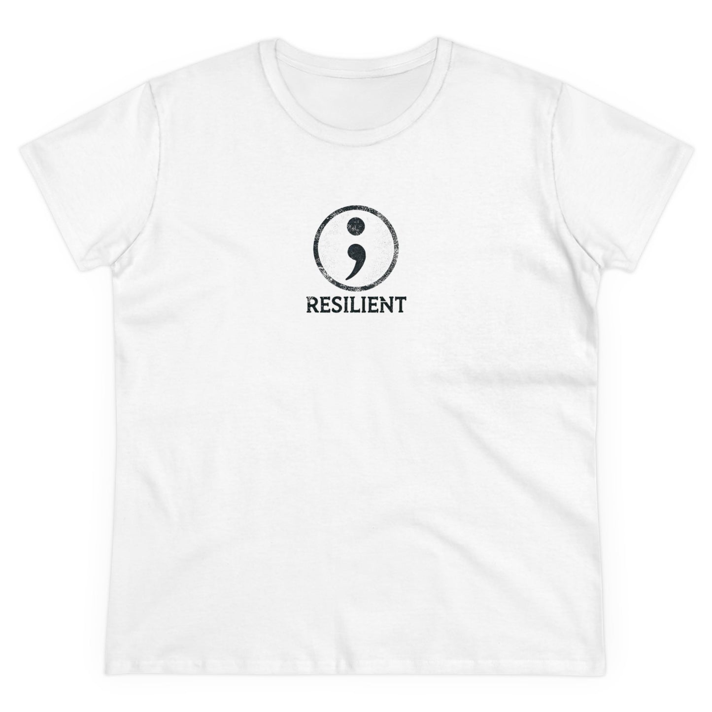 The Semicolon: Symbol of Resilience  Women's Tee Printify