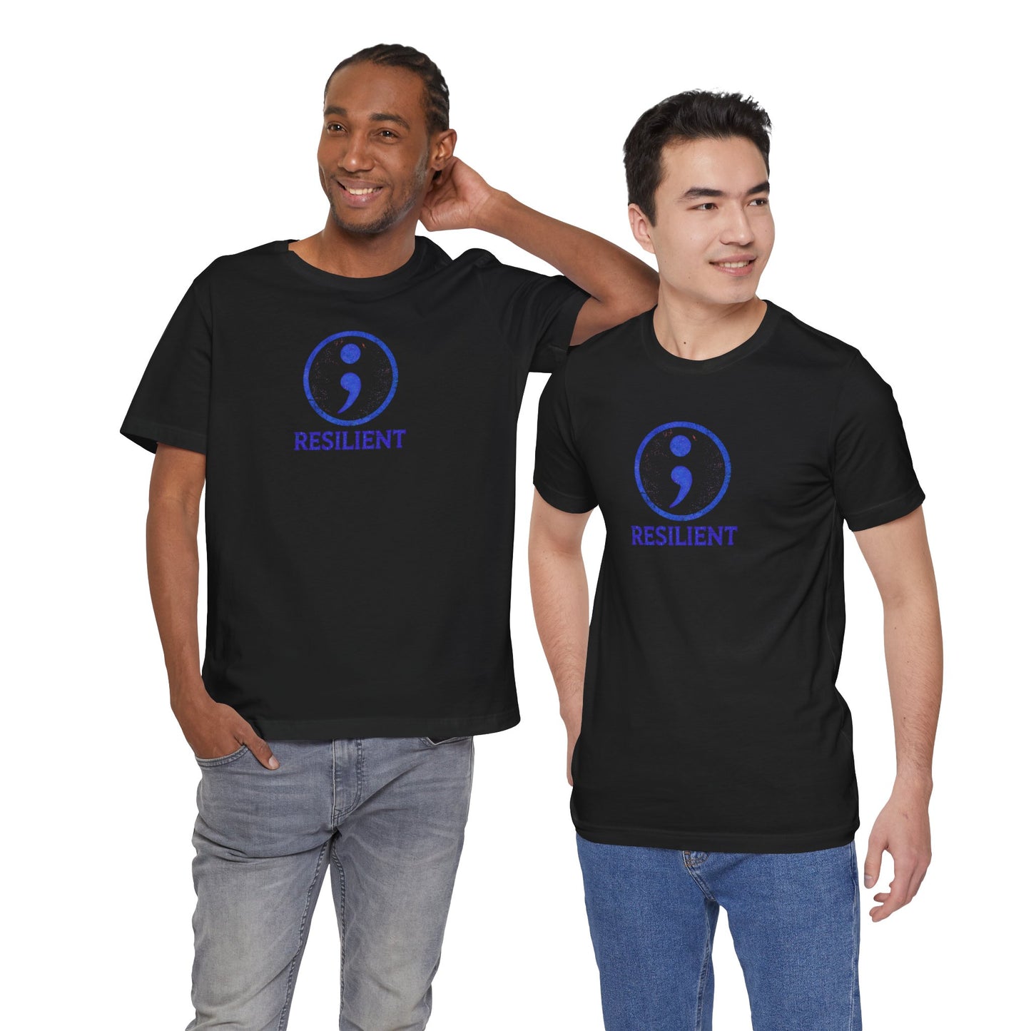 The Semicolon: Symbol of Resilience Tee Printify