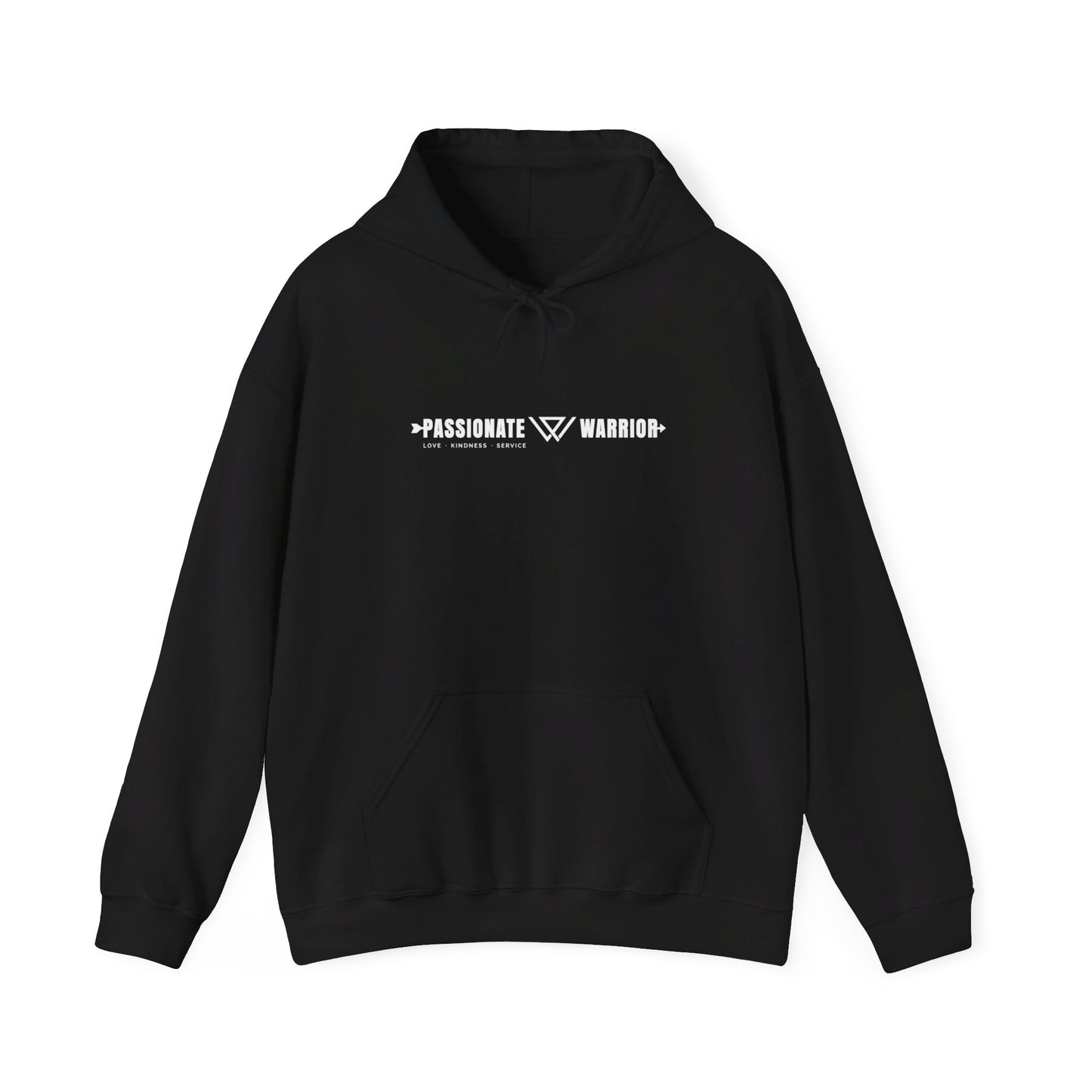 Passionate Warrior Banner Cut Unisex Hoodie Printify