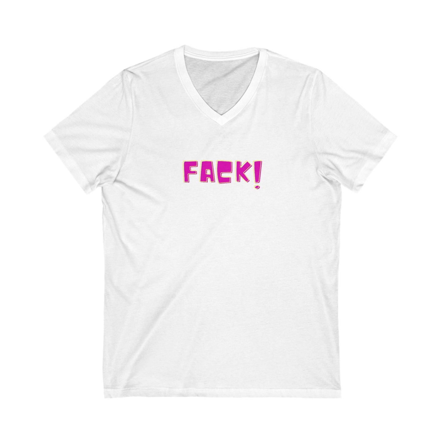 Fack! Women's V-Neck Tee Printify