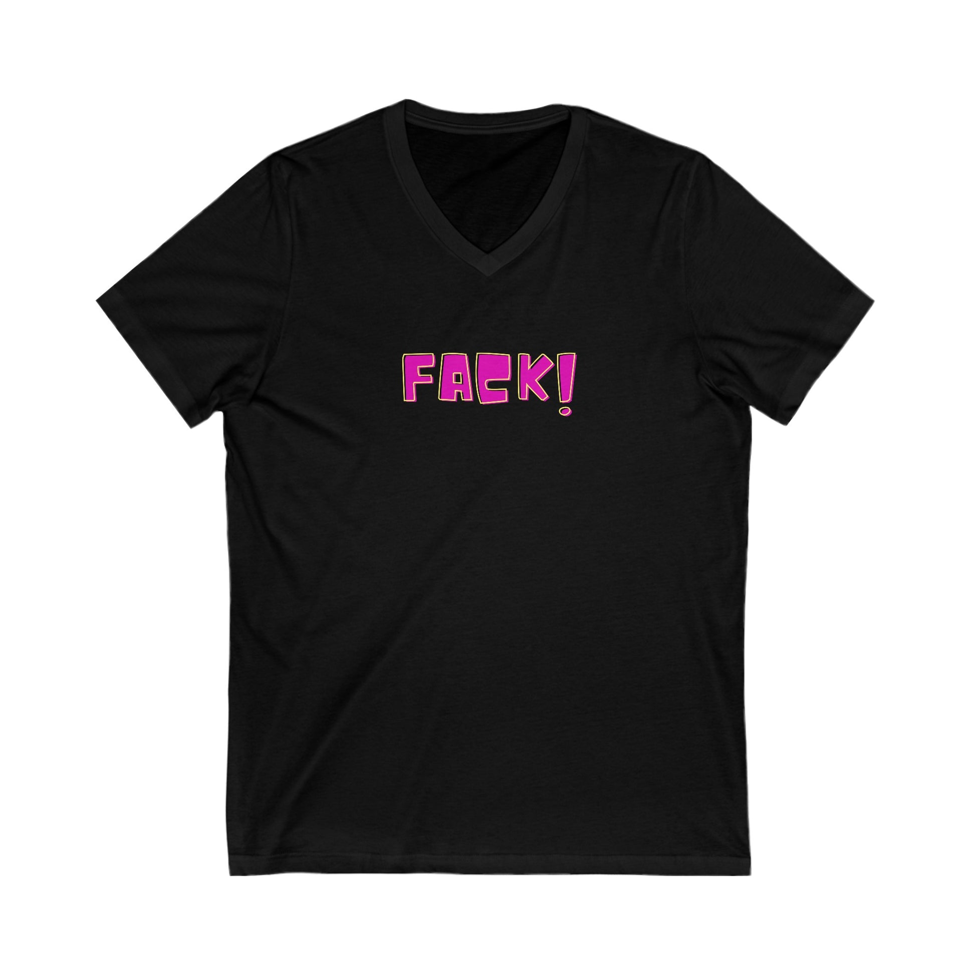 Fack! Women's V-Neck Tee Printify