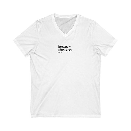 besos + abrazos para ti Women's V-neck Printify