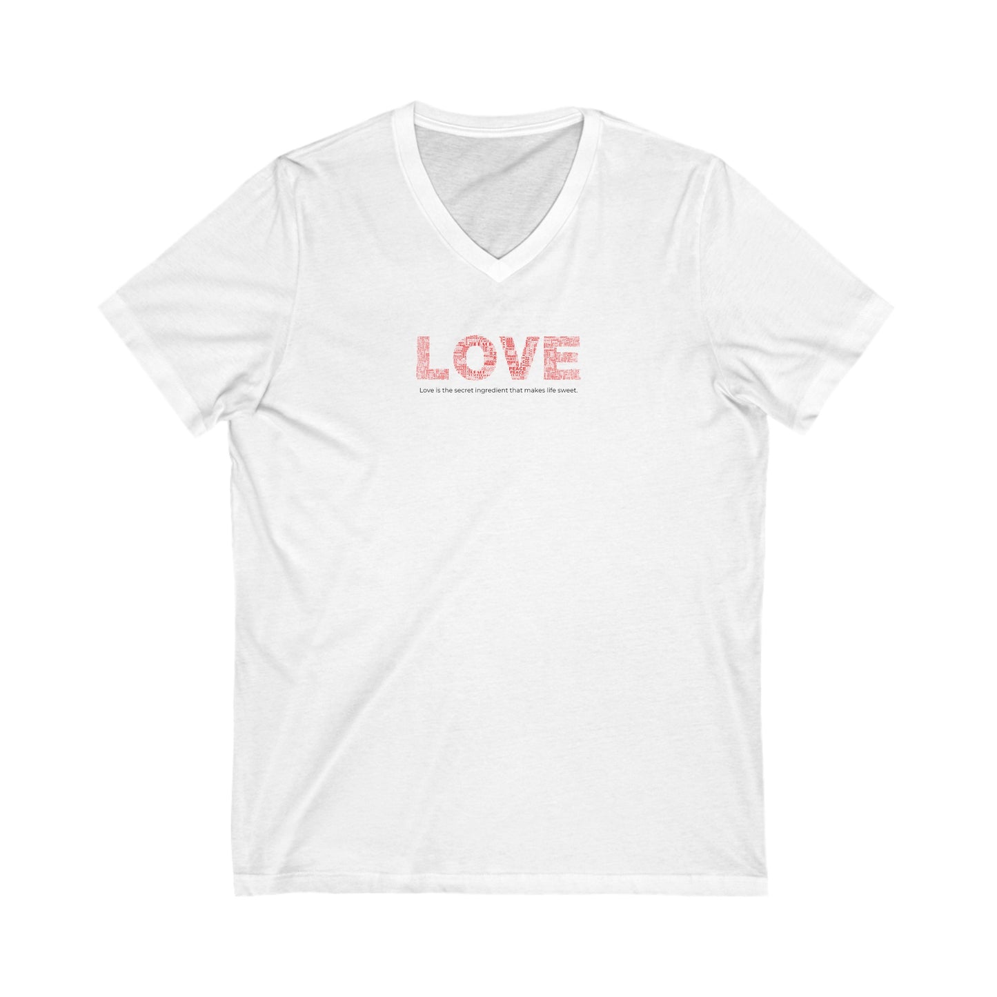 Love, the Secret Ingredient Women's V-Neck Tee Printify