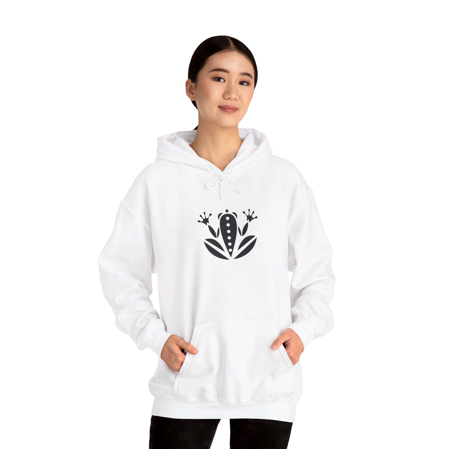 Kambo Warrior Frog Symbol Unisex Hoodie Printify