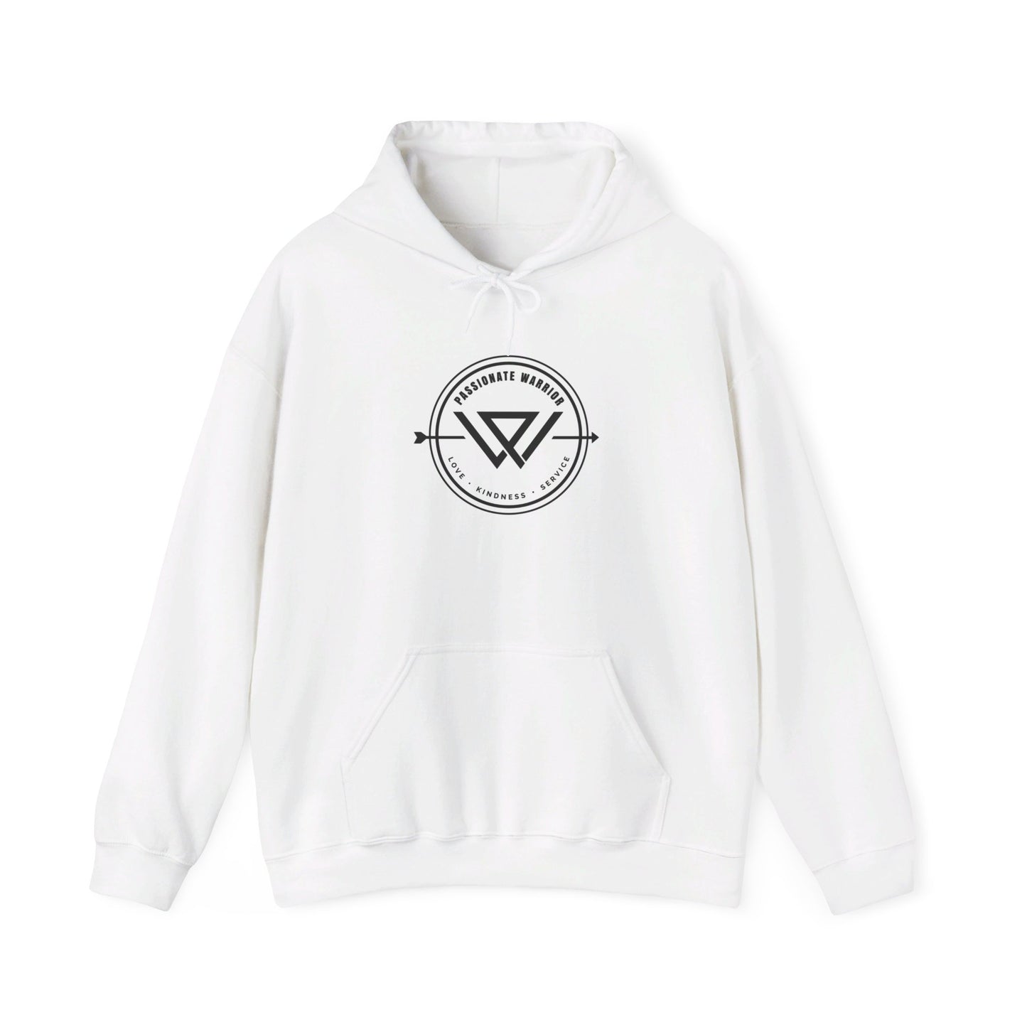 Passionate Warrior Round Logo Unisex Hoodie Printify