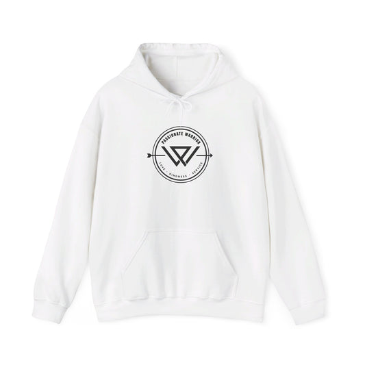 Passionate Warrior Round Logo Unisex Hoodie Printify