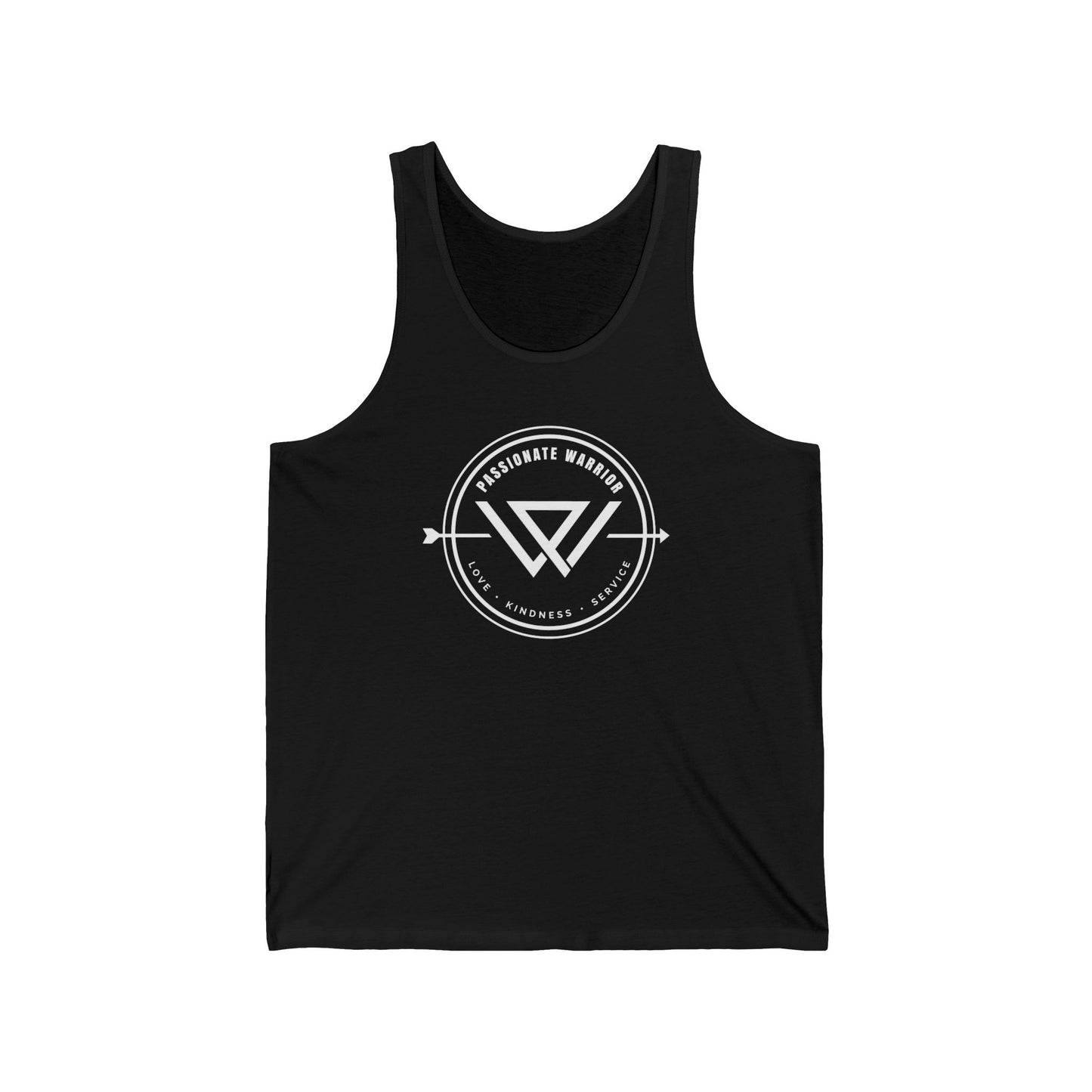 Passionate Warrior Round Logo Tank Printify