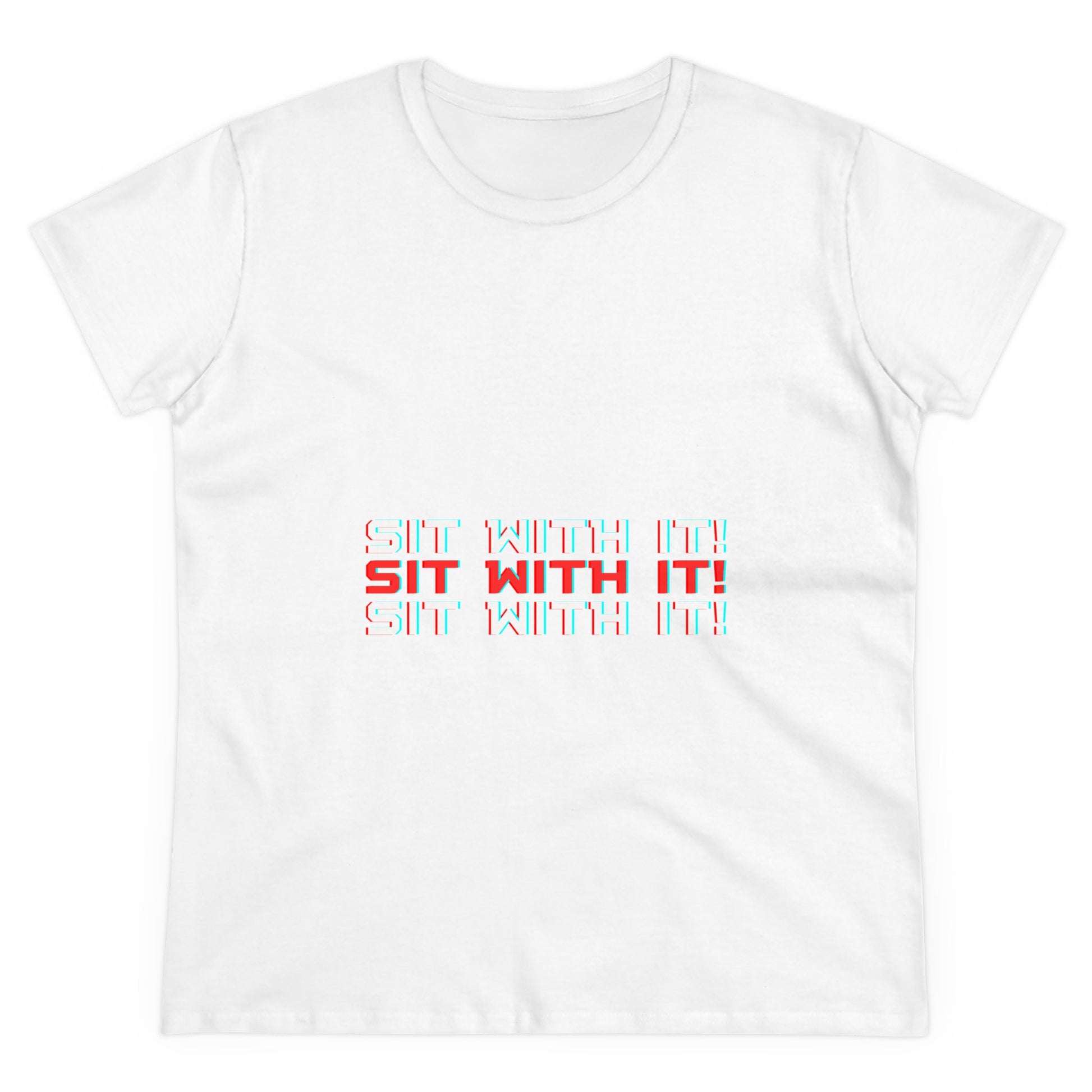 Sit with it tshirt white