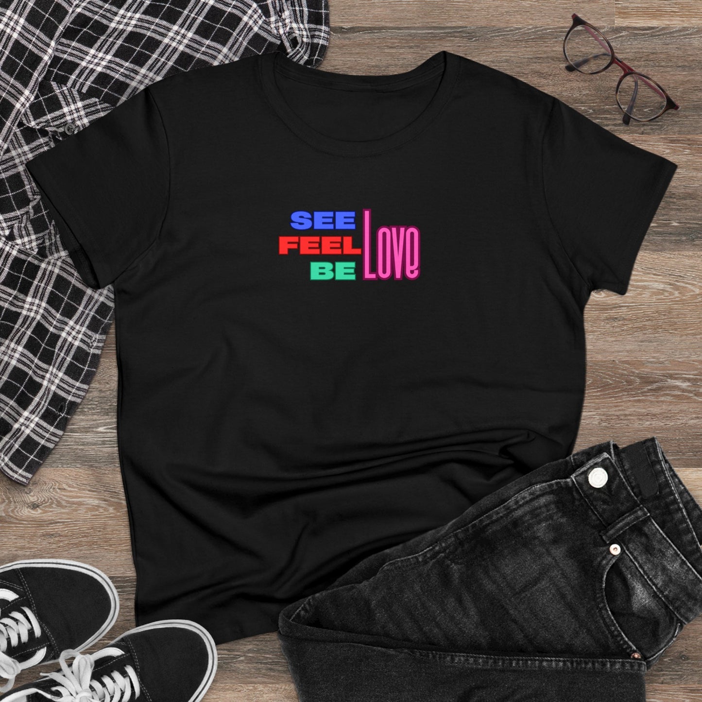 See, Feel, Be Love Women's Tee Printify