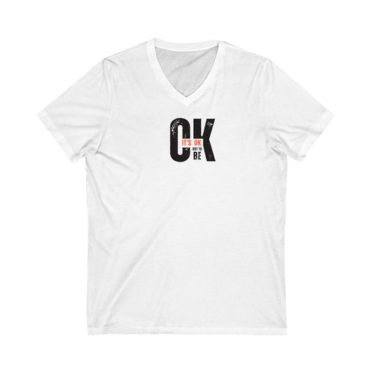 It's OK Not to Be OK Women's V-Neck Tee Printify