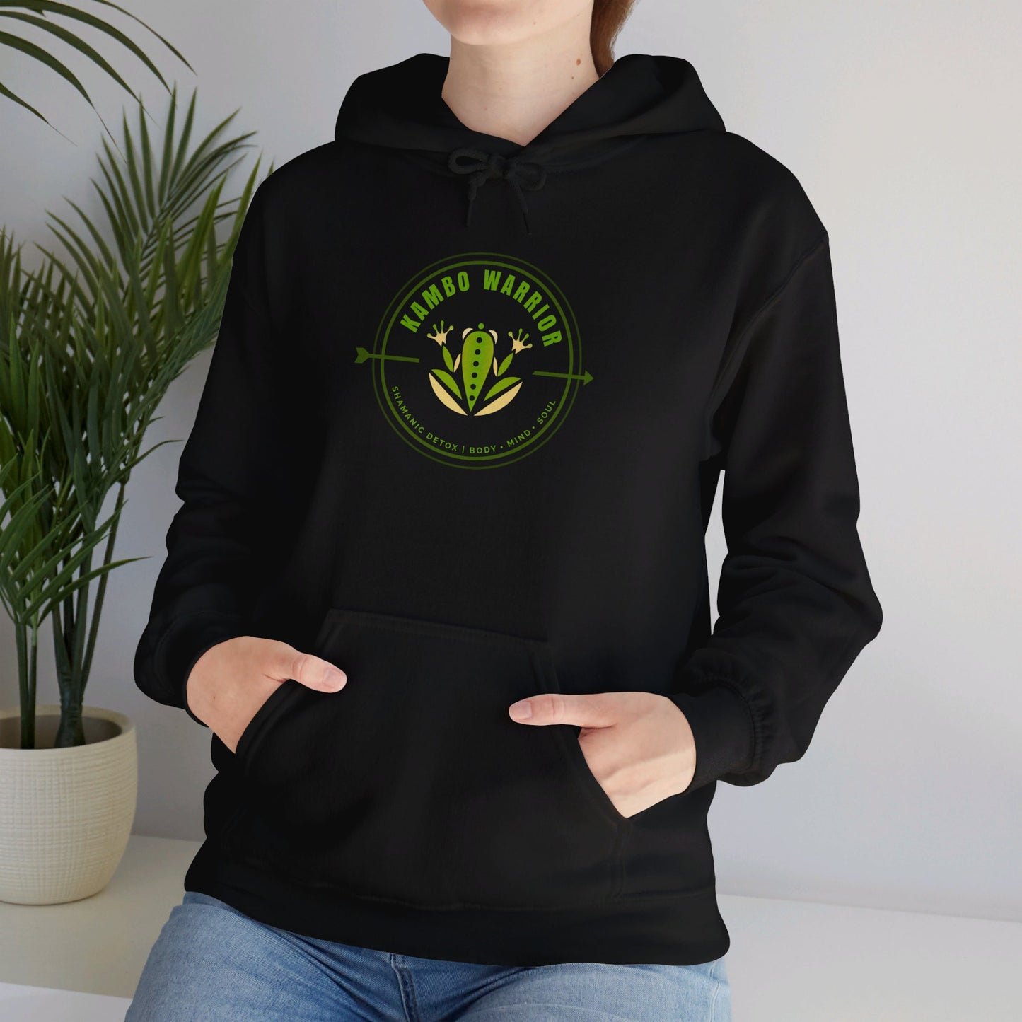 Kambo Warrior Round Cut Hoodie Printify