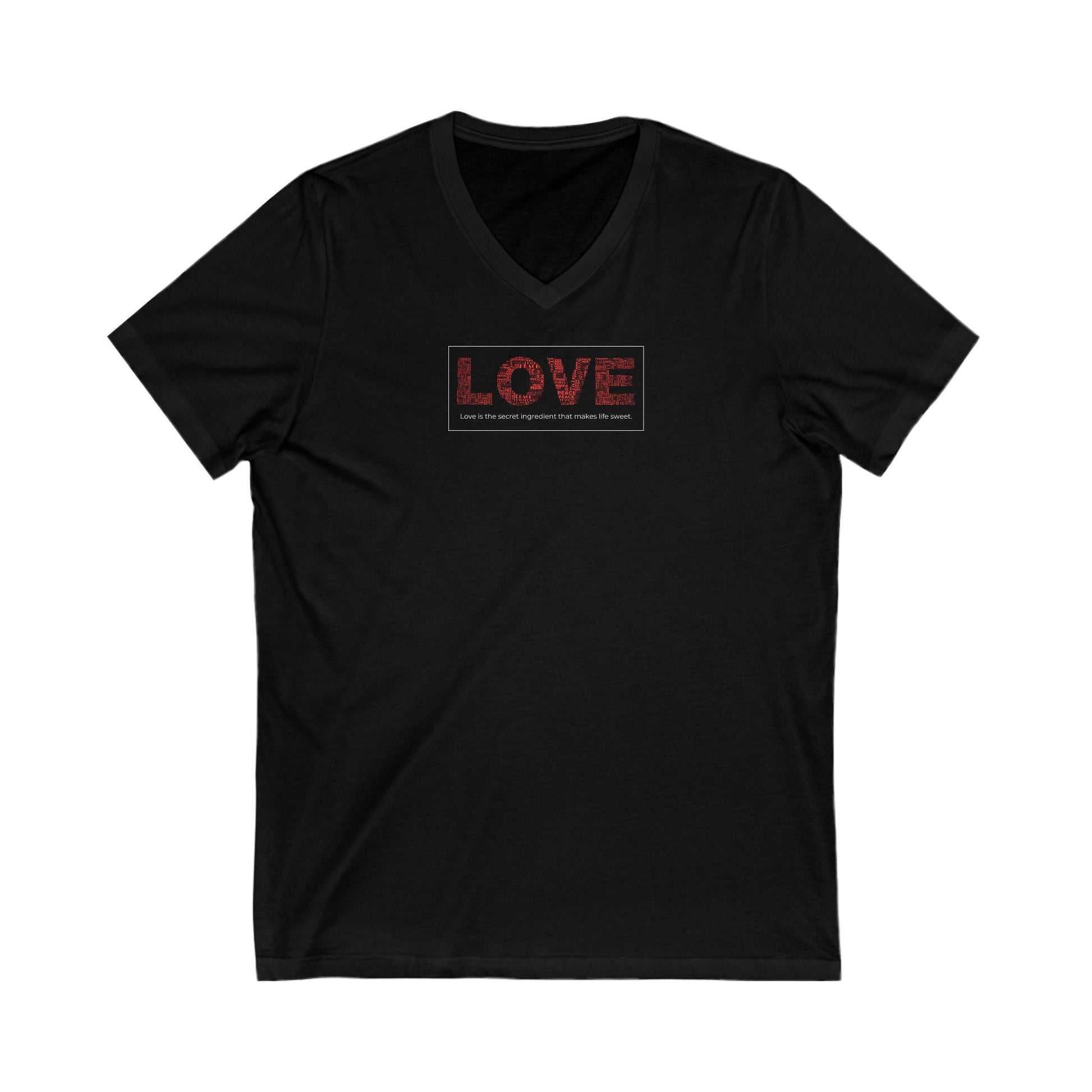 Love, the Secret Ingredient Women's V-Neck Tee Printify