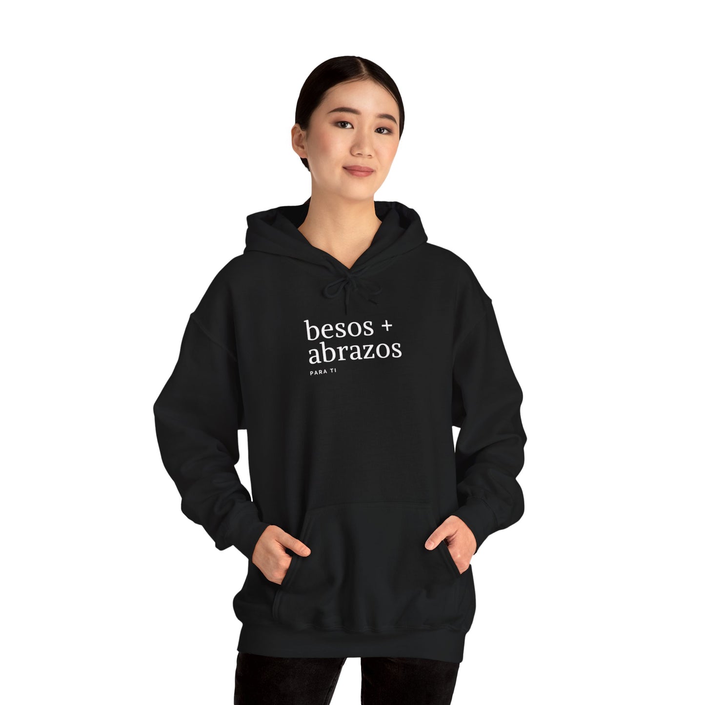 besos + abrazos para ti Hoodie Printify