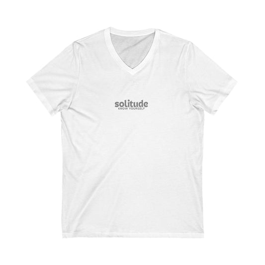 Solitude, Know Yourself V-Neck Tee Printify