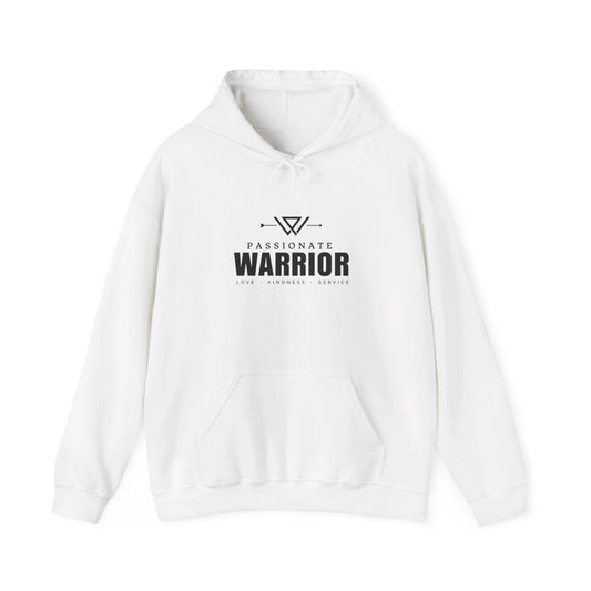 Passionate Warrior Square Logo Unisex Hoodie Printify