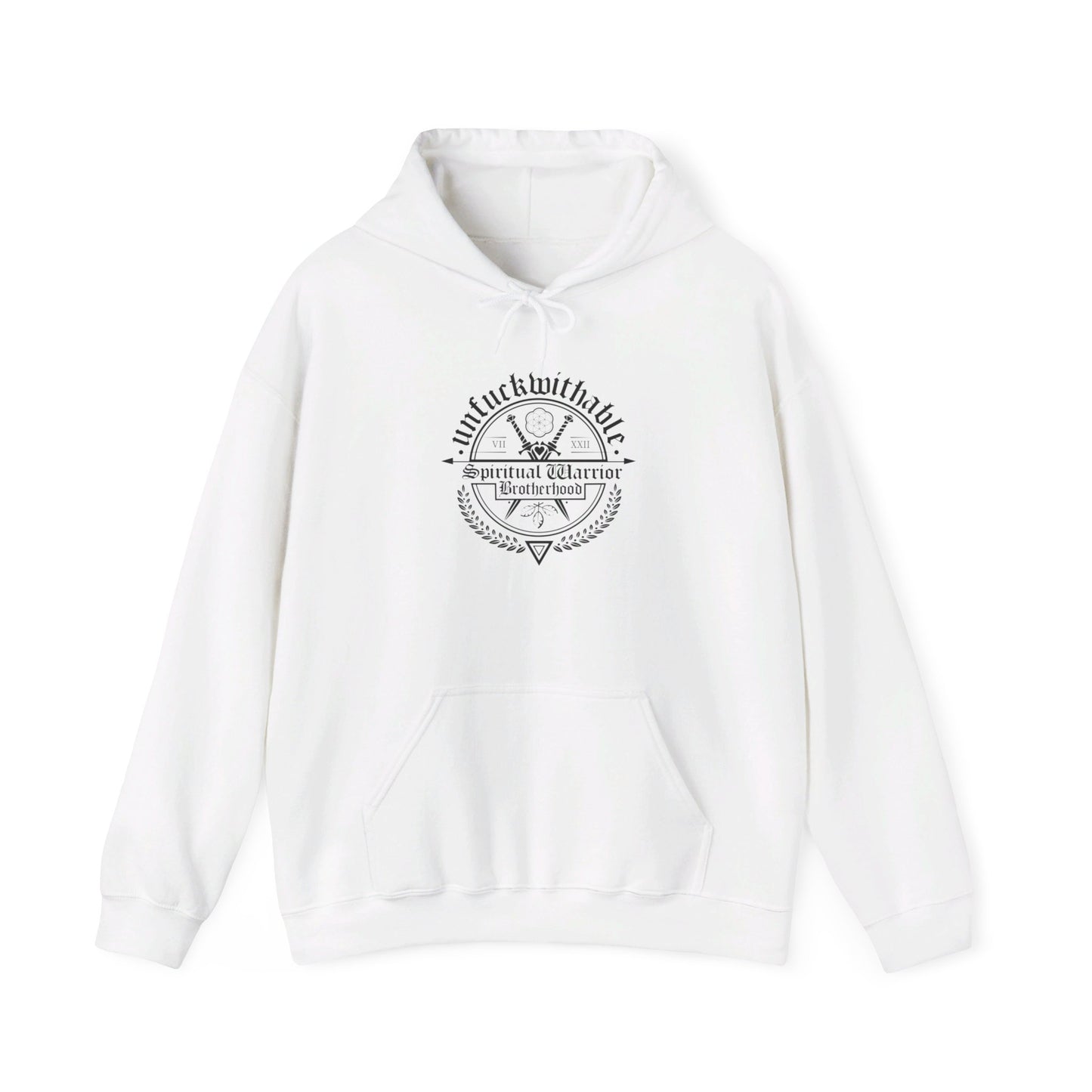 Unfuckwithable Spiritual Warrior Brotherhood Hoodie Printify