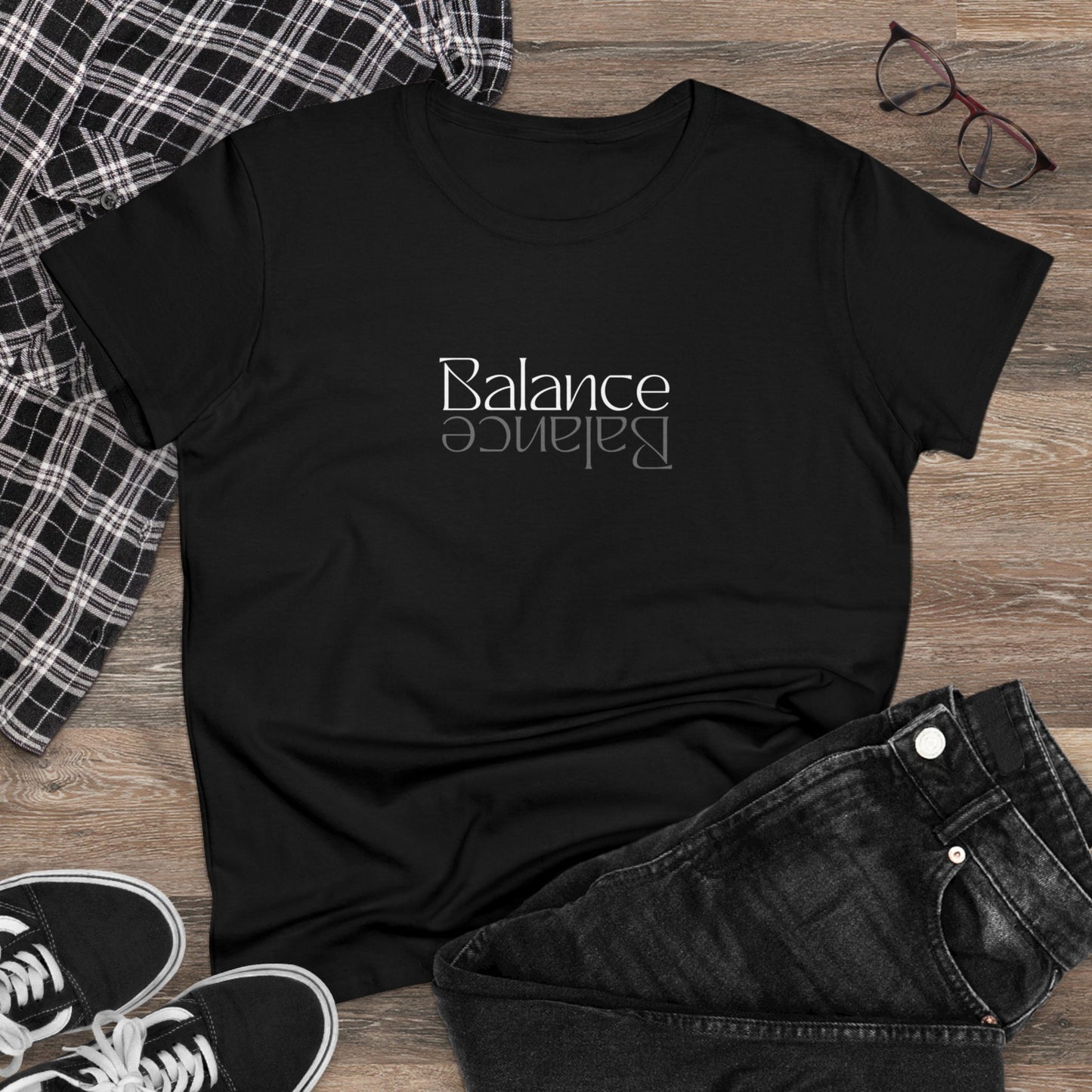 Balance V-Neck Women's Tee Printify