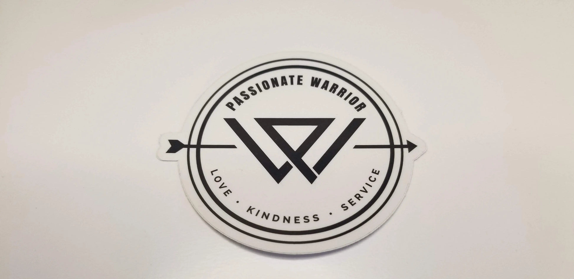 The Passionate Warriors Stickers Passionate Warrior Round Warrior Stickers