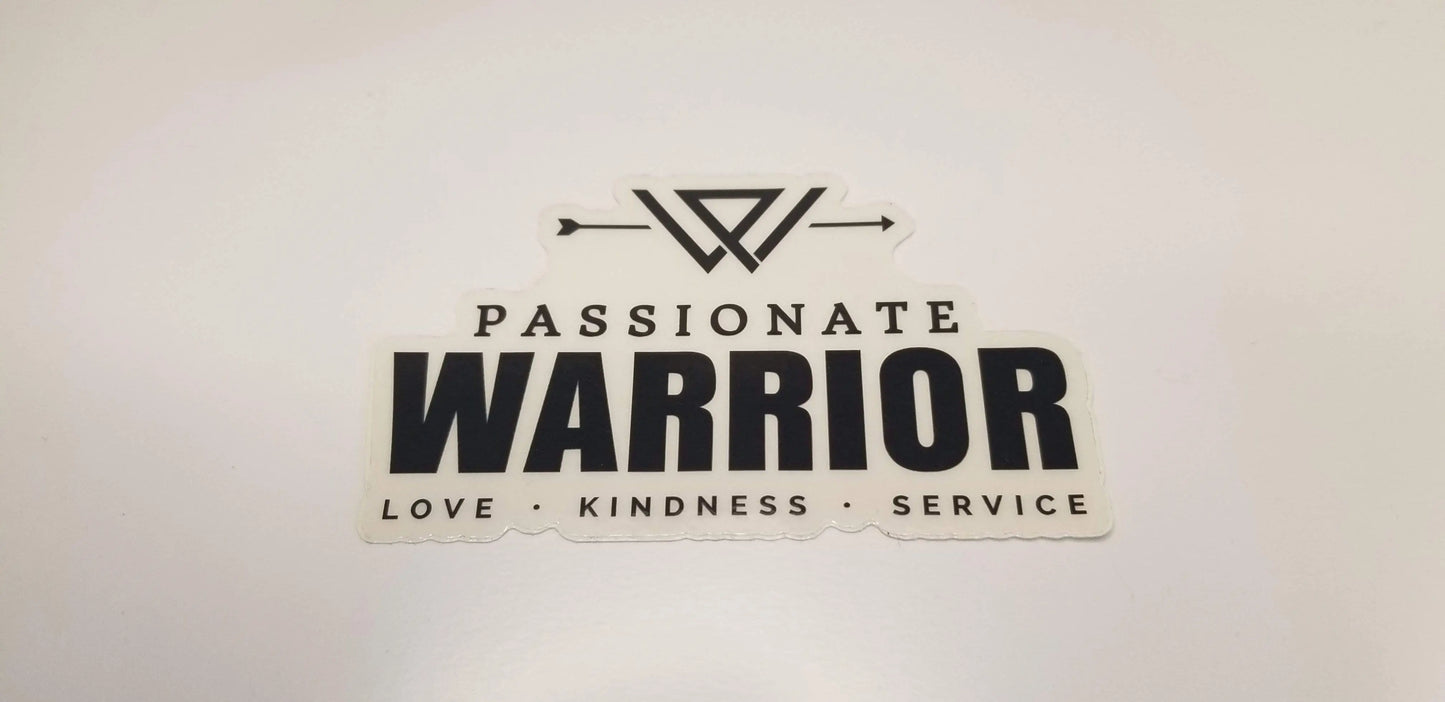 The Passionate Warriors Stickers Passionate Warrior Square Warrior Stickers